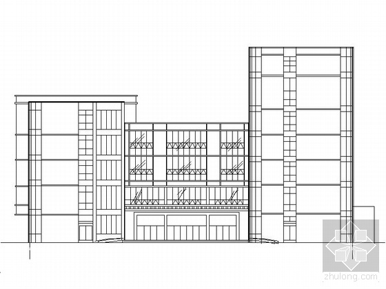 3层建筑设计方案资料下载-某六层医院建筑设计方案