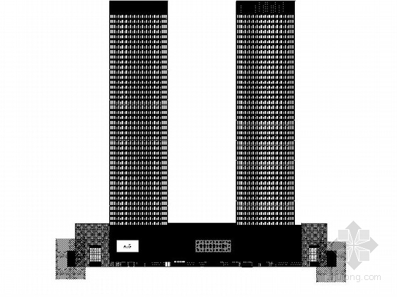 某广场游廊建筑扩初图资料下载-[湖南]高层知名地产商业广场建筑施工图