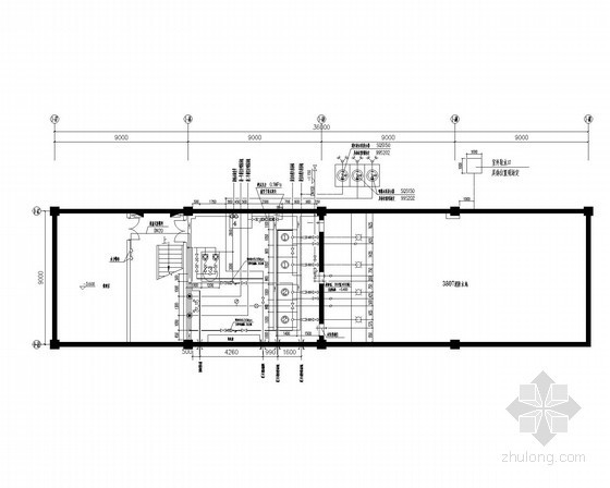 [江苏]某科学院综合楼建筑给排水施工图纸-地下泵房平面大样 