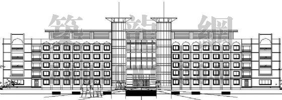 5层框架宿舍楼建筑设计资料下载-某监狱宿舍楼建筑设计方案（2）