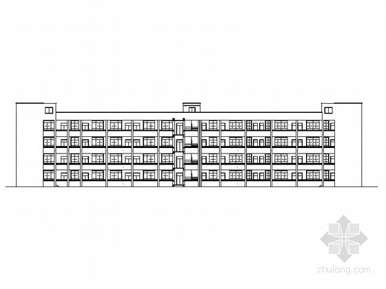 二层小学教室楼资料下载-[永嘉县]某小学四层教学楼建筑施工图