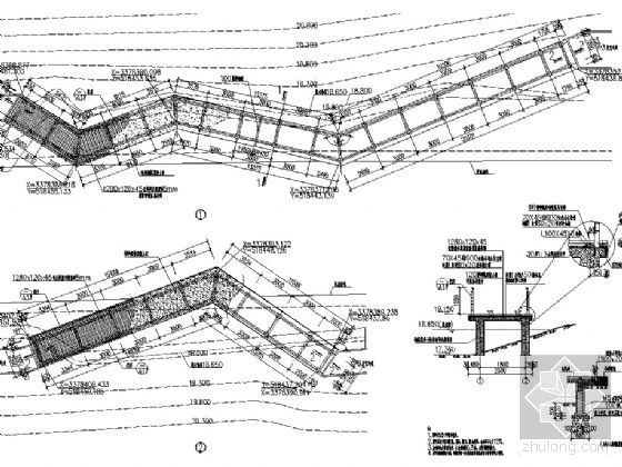 木栈道CAD节点资料下载-几个典型的木栈道施工图