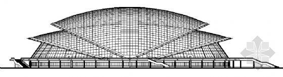 篮球馆建筑资料下载-浙江省临海篮球体育馆建筑方案图