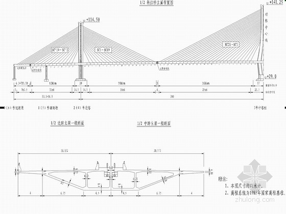 主梁模板构造图资料下载-[山东]三塔中央索面预应力混凝土斜拉桥主梁单索面挂篮施工方案（中