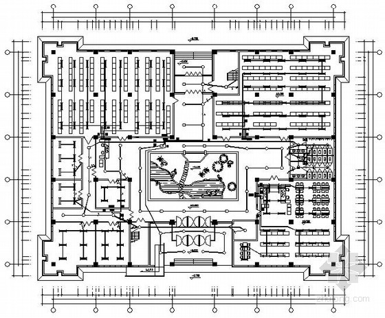 中学图书馆图书馆资料下载-[营口]某中学图书馆电气图纸