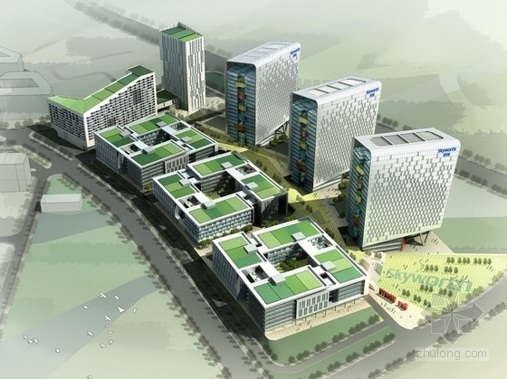 宿舍规划设计方案资料下载-[广东]绿色生态知名企业工业园区规划设计方案文本