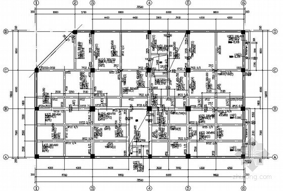 商业框架结构施工图资料下载-高层商业楼框架结构施工图