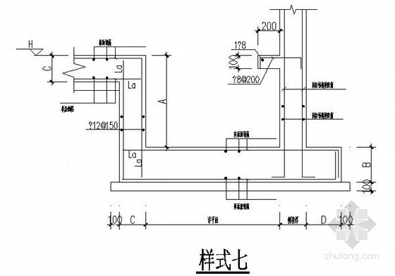 集水坑建筑节点资料下载-集水坑及筏板，底板局部降板节点构造详图