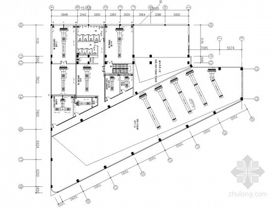 [广东]汽车展厅空调系统设计施工图-二层空调平面图 