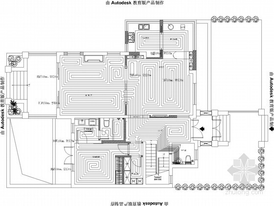 别墅水地暖设计施工图资料下载-[上海]小型别墅暖通空调设计施工图