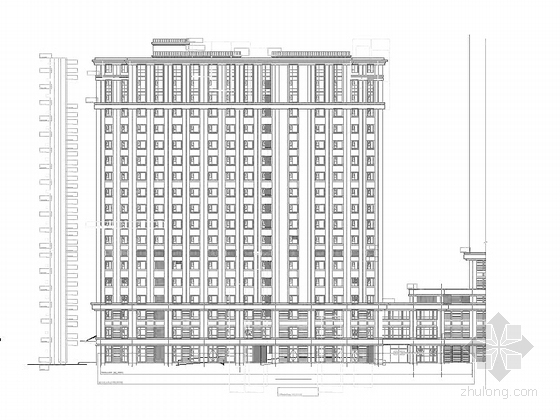 [甘肃]省级甲等综合性人民医院建筑施工图-省级甲等综合性人民医院建筑剖面图 