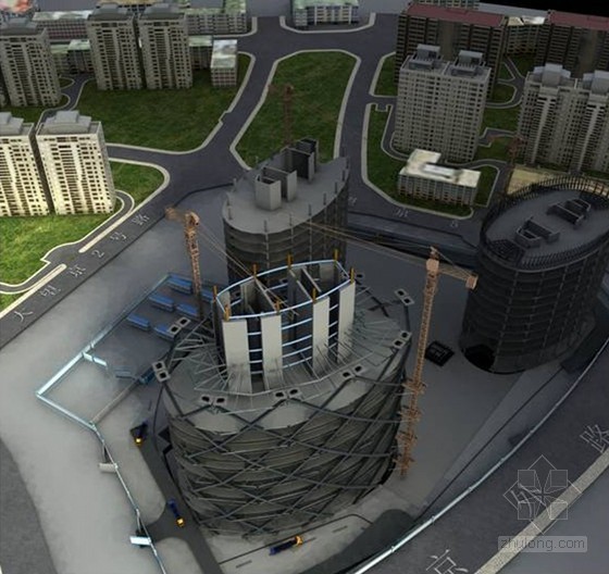 [北京]筒中筒结构超高层办公塔楼施工组织设计（技术标，1000余页，附图丰富）-T3塔楼封顶 