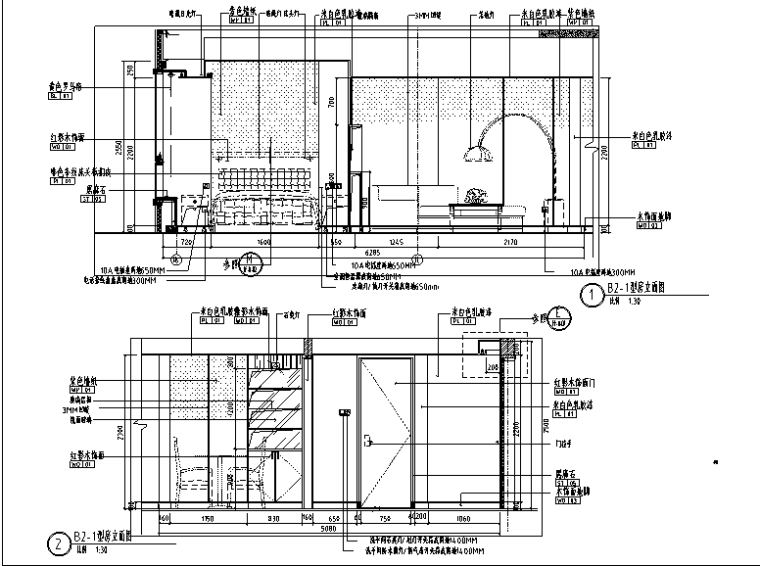 国际公寓平面资料下载-[上海]邱德光礼顿国际公寓B1B2型样板间施工图