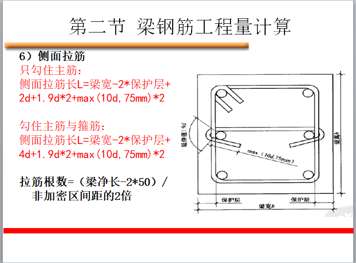 钢筋工程算量-梁钢筋工程量计算-侧面拉筋.png