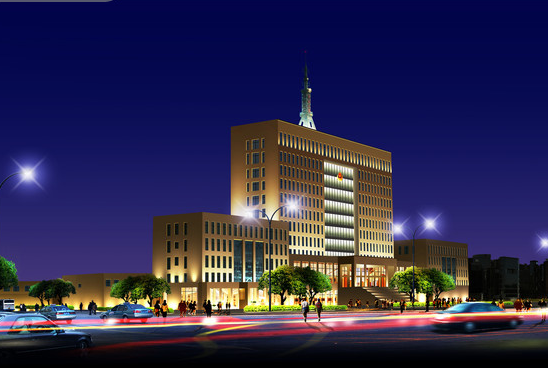 市区道路改造施工组织设计资料下载-办公楼夜景照明工程施工组织设计