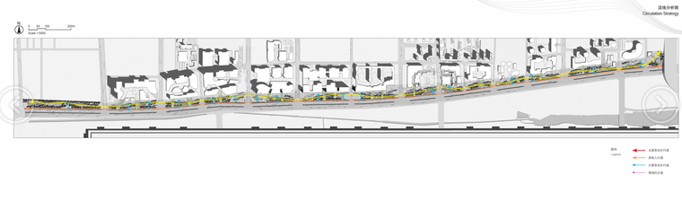 [陕西]知名景观公司西安道路街道景观设计（城市森林，文化娱乐）B-3 道线分析图