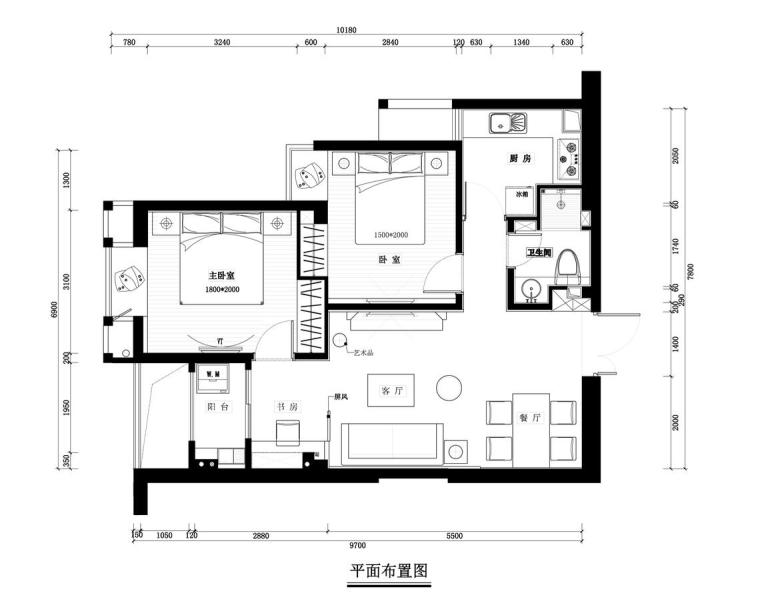 惠州隆生东湖花园室内资料下载-凯隆地产样板房现代风格室内施工图设计
