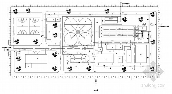 水质净化厂全套施工图资料下载-水质净化厂生物处理系统毕业设计