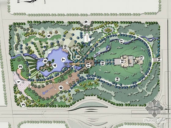 展馆规划设计方案资料下载-珠江公园规划设计方案