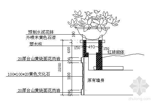 浮雕景墙施工详图-2