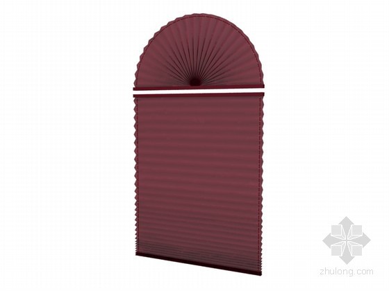 百叶衣柜3d模型资料下载-简单百叶窗帘3D模型下载