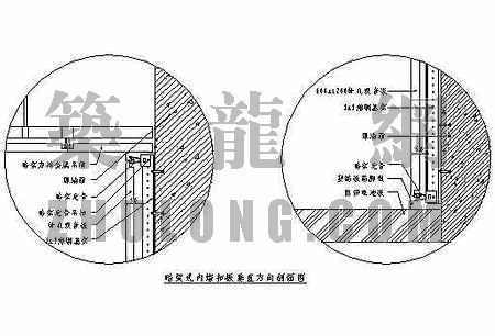 金属板材料节点图资料下载-顶棚节点图（金属）21