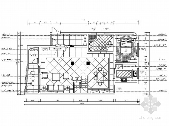 顶楼两层装修效果图资料下载-[江苏]简欧风格小两层私人别墅室内装修施工图（含高清效果图）