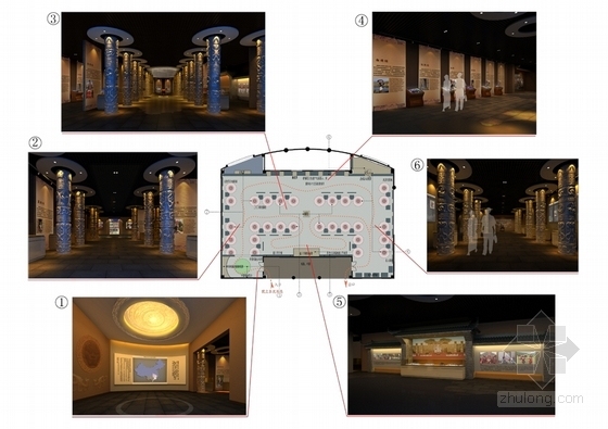 [广东]少数民族特色现代博物馆室内装修设计方案索引图