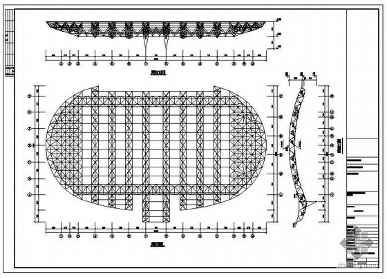 钢天桥全套设计图纸资料下载-贵州某大学体育馆钢结构初步设计图纸
