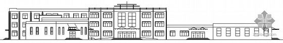 张谷英村社区文化中心设计资料下载-[毕业设计]某三层社区文化中心建筑施工图