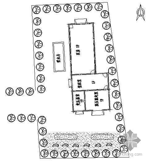 水土保持施工图设计资料下载-某泵站水土保持植物措施设计图