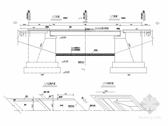 13m空心板桥面系资料下载-1×13m的预应力钢筋混凝土空心板桥（U型桥台 扩大基础）