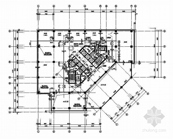 建筑施工图住宅底层平面图资料下载-三层平面图(F10建筑施工图)