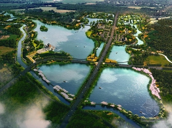 景区生态设计案例资料下载-[四川]生态湿地风景区景观改造规划设计