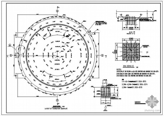 屋面水平支撑结构图资料下载-[中英]某预应力筒仓结构水泥厂熟料库结构图