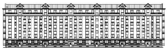 廊坊居住小区规划资料下载-[廊坊]某小区六层住宅楼方案图