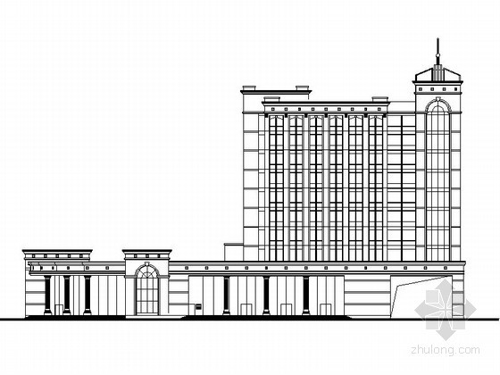 十一层办公楼建筑设计资料下载-某银行十一层办公楼建筑施工图