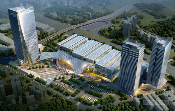 深圳超高层方案资料下载-[深圳]超高层城市综合体建筑设计方案文本（含CAD图纸）