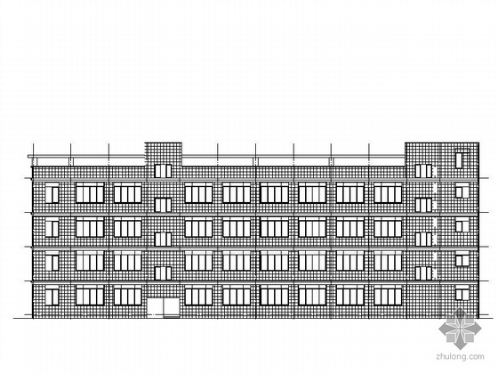 四层教学楼建施图资料下载-某四层教学楼建筑施工图