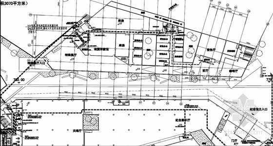 [四川]纪念馆强弱电施工图（甲级设计院）-副馆配电干线平面图.jpg 