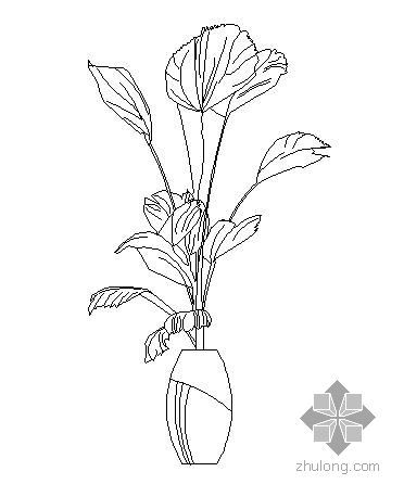3D植物装饰盆栽资料下载-盆栽植物图块6