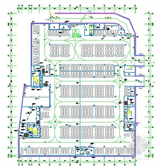 [黑龙江]商业、商贸中心智能化工程设计及施工招标文件(含建筑平面图)-平面图 