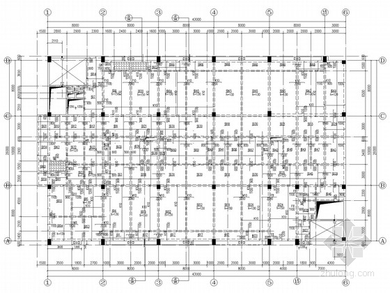康复楼建筑施工图资料下载-地下1层地上6层框架康复楼结构施工图(2013年7月)