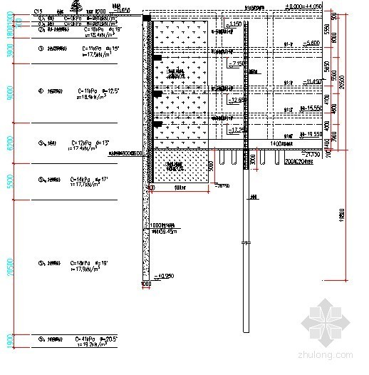 地下连续墙施工风险点资料下载-[上海]20米深基坑地下连续墙加四道内支撑支护施工方案