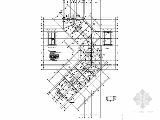 [吉林]度假区钢混框架酒店结构施工图(含钢结构施工图)-A区屋面板平法施工图 