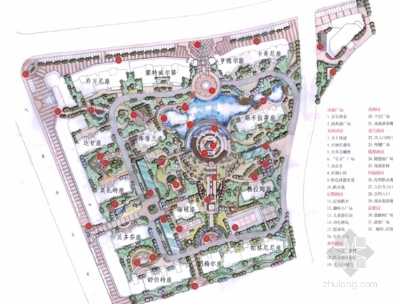 [内蒙古]城市维也纳景观规划设计-总平面图