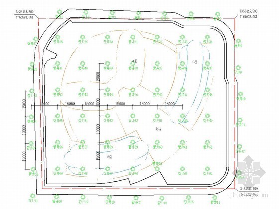 降水井CAD图资料下载-[河南]土钉墙深基坑支护及降水施工方案（附CAD图）