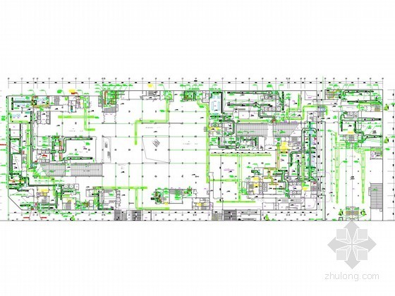 综合商业体电梯设计资料下载-[江苏]高层商业综合体空调通风及防排烟系统设计施工图（制冷机房设计）