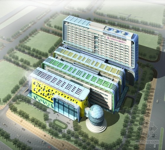 建筑设计方案文本PSD资料下载-[广州]医疗中心建筑设计方案文本
