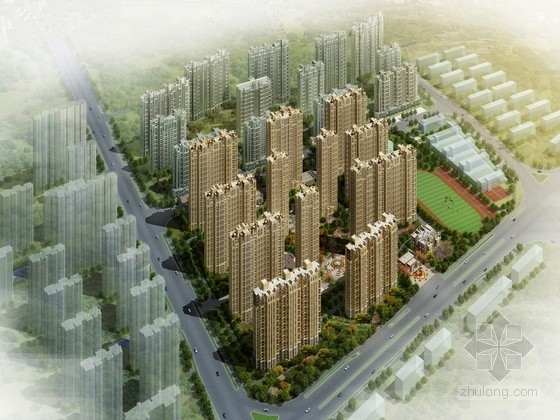 高层住宅区规划方案资料下载-[安徽] artdeco风格高层住宅区规划设计方案文本